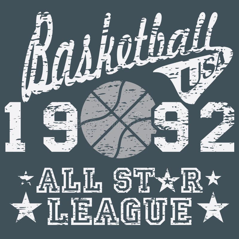 Pallacanestro tutto il materiale illustrativo della lega della stella, manifesto di tipografia, progettazione di stampa della mag royalty illustrazione gratis Pallacanestro tutto il materiale illustrativo della lega della stella, manifesto di tipografia, progettazione di stampa della mag royalty illustrazione gratis