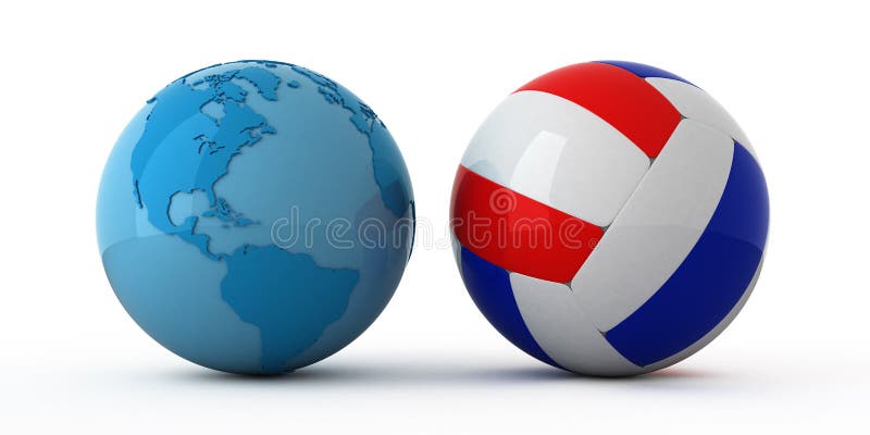 Pallavolo in tutto il mondo illustrazione vettoriale Pallavolo in tutto il mondo illustrazione vettoriale