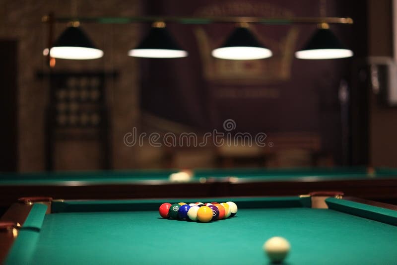 Billiard balls on the table. Billiard balls on the table