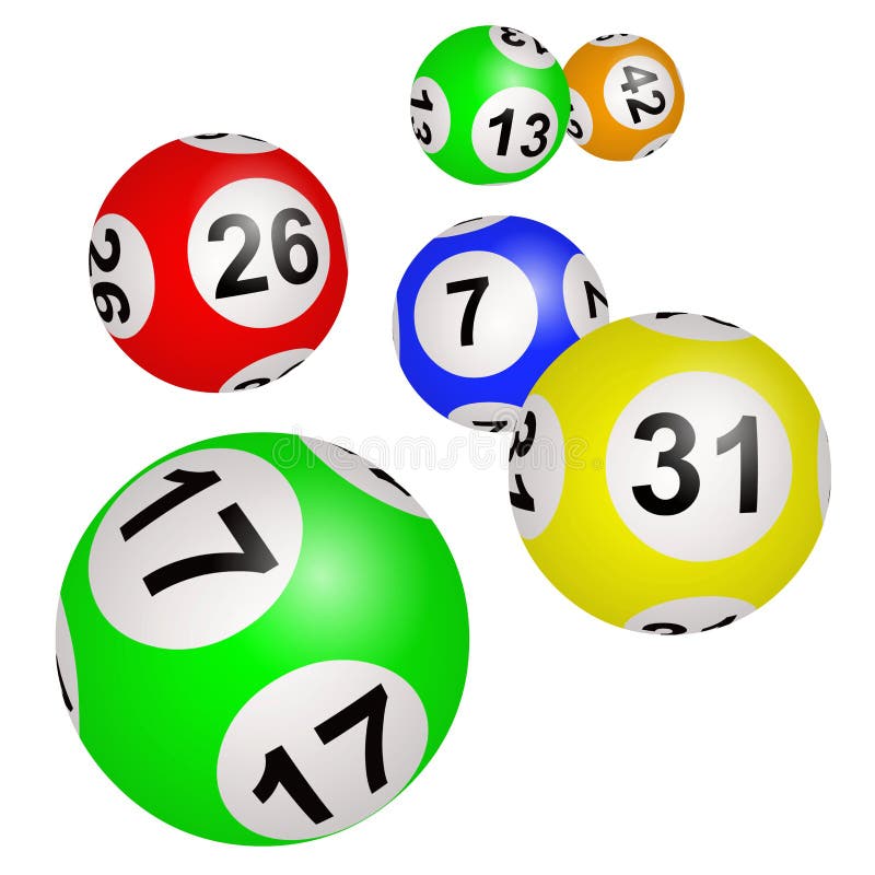 Palle del lotto su un fondo bianco royalty illustrazione gratis Palle del lotto su un fondo bianco royalty illustrazione gratis