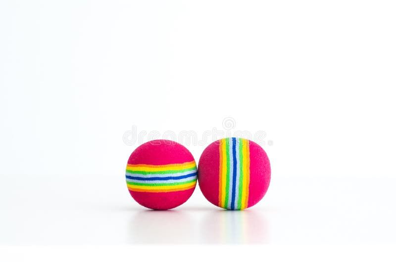 Palle variopinte del giocattolo fotografia stock Palle variopinte del giocattolo fotografia stock