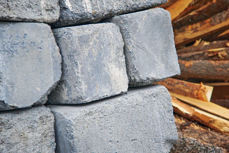 A Pallet of Cinder Blocks stock photo. Image of isolated - 117408870