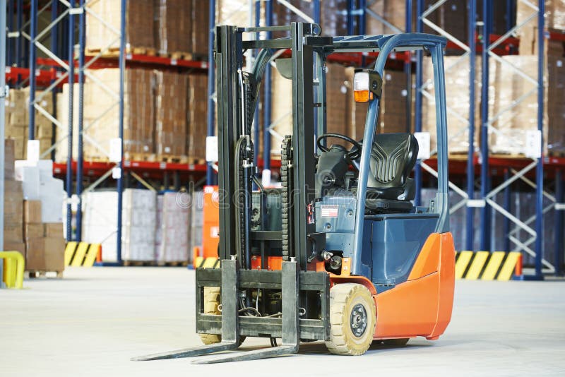 Pallet Forklift Truck at Warehouse Stock Photo Image of manufacturing