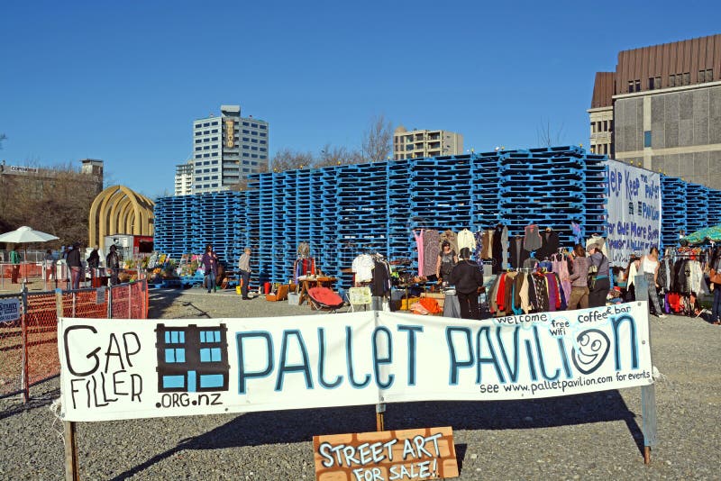 Pallet Pavilion Market In Post Earthquake Christchurch ...