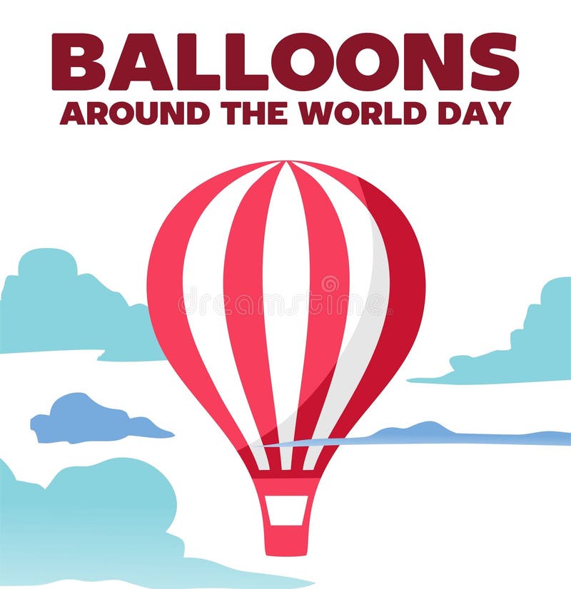Palloncini felici in tutto il mondo illustrazione vettoriale