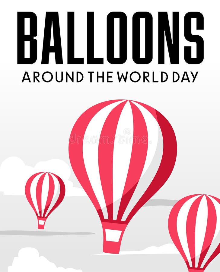 Palloncini felici in tutto il mondo royalty illustrazione gratis