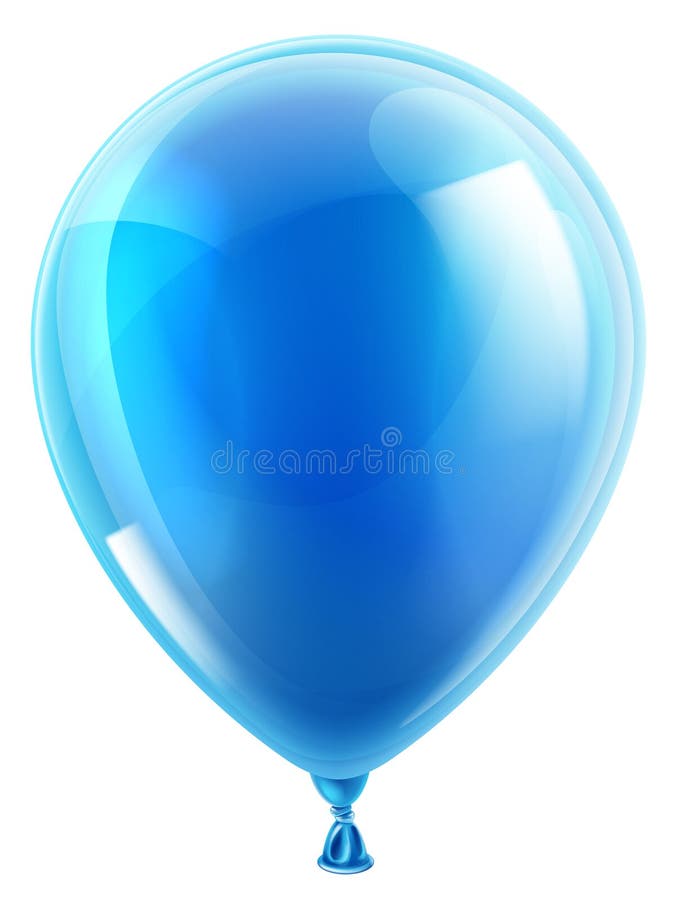 Pallone blu del partito o di compleanno