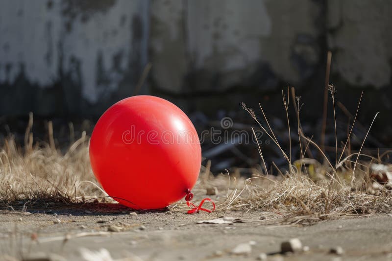 Incongruous Air balloon deflated in nature field. Sky leisure summer sport tourism. Generate Ai AI generated. Incongruous Air balloon deflated in nature field. Sky leisure summer sport tourism. Generate Ai AI generated