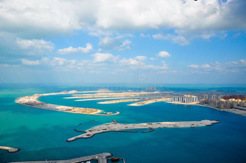 Palm beach dubai royalty free stock images Palm beach dubai royalty free stock images