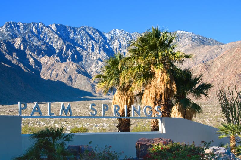 Palm Springs sign california usa