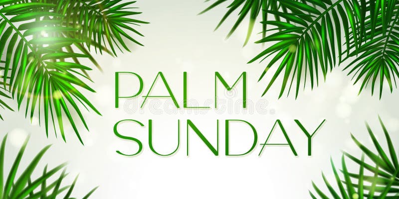 Palm Sunday - Greeting Banner Template for Christian Holiday, with ...