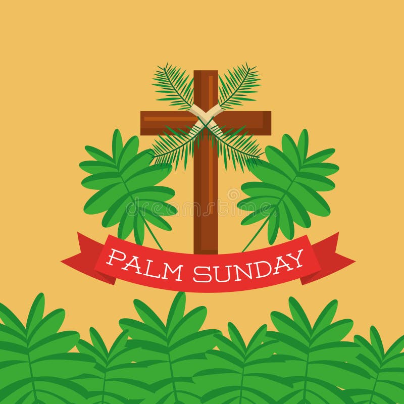 Palm Sunday Greeting Card Stock Illustrations – 367 Palm Sunday ...