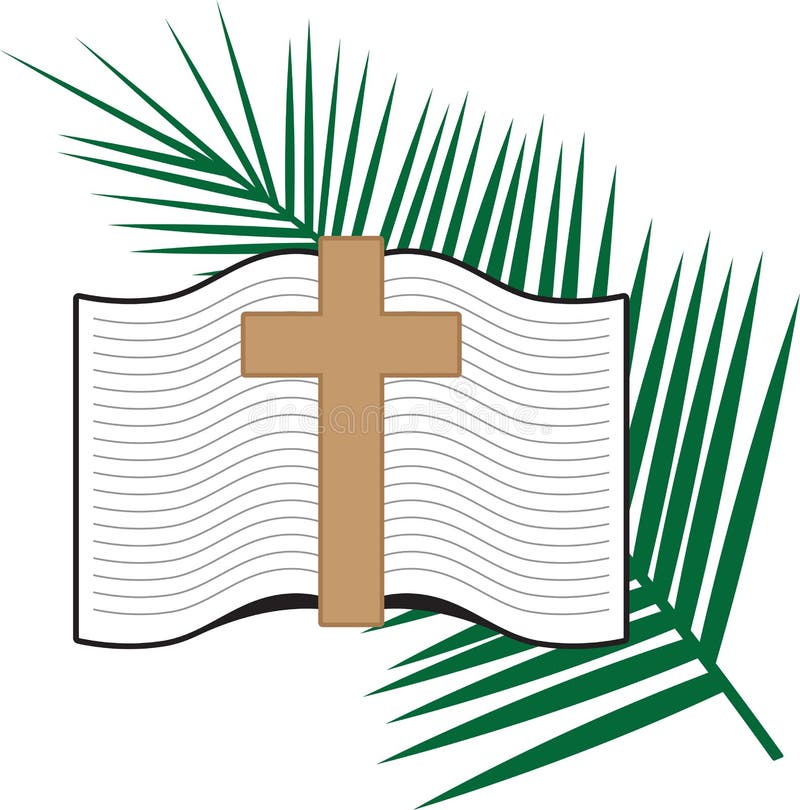 Palm Sunday Symbols stock vector. Illustration of religious - 57159628