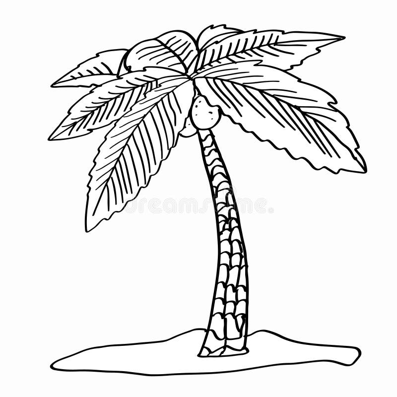 Coloring tree stock image. Illustration of flowers, black - 32270551