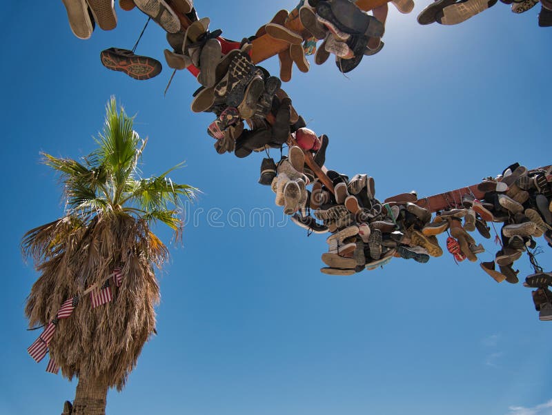 Hanging Shoes Gate at Navigli Milan, Italy Stock Photo Image of italy, hanging 161227004