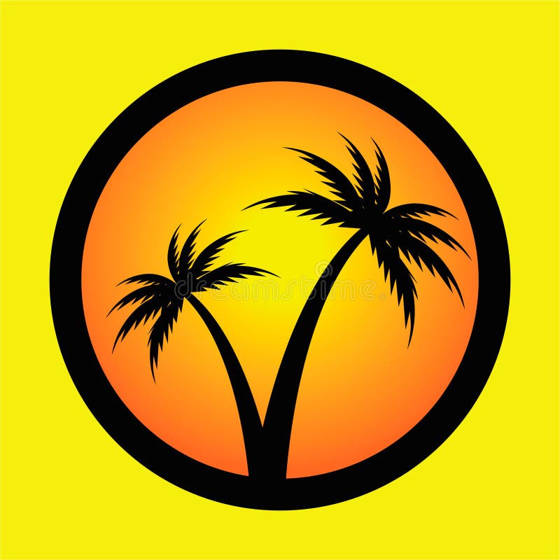 Palm Tree Logo Icon Design Vector Isolated Illustration Stock Vector ...