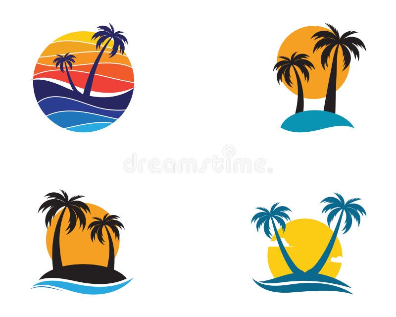 Palm Tree Logo Template Vector Stock Illustrations – 14,207 Palm Tree ...