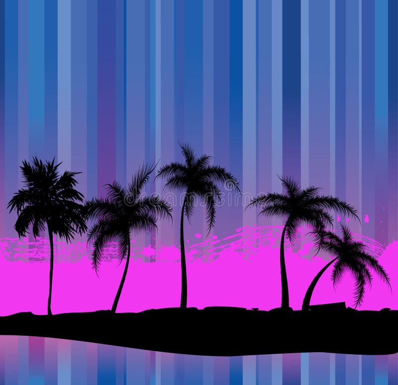 Palm trees - an abstract background