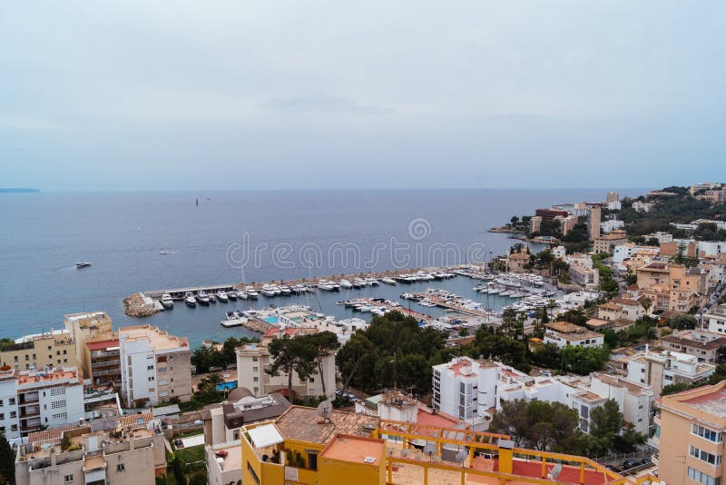 Palma de Mallorca Buildings und Küstenlinie lizenzfreies stockfoto Palma de Mallorca Buildings und Küstenlinie lizenzfreies stockfoto