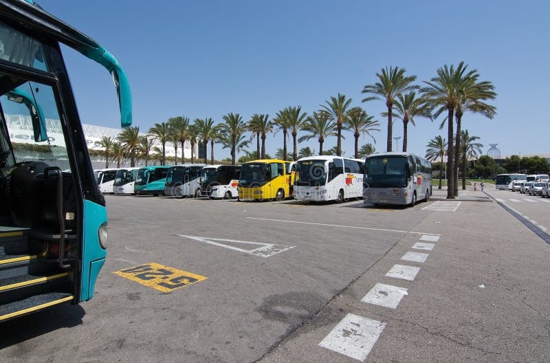 Palma de Mallorca-luchthaven in Juli royalty-vrije stock foto Palma de Mallorca-luchthaven in Juli royalty-vrije stock foto