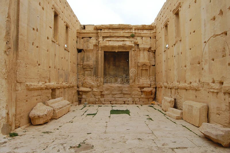 Palmyra-Ruinen - Syrien vor Bürgerkrieg stockfoto Palmyra-Ruinen - Syrien vor Bürgerkrieg stockfoto