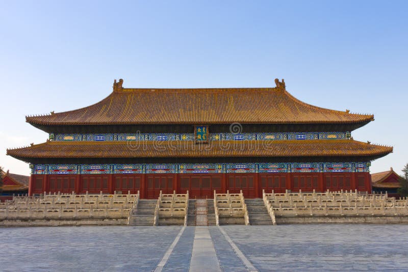 Palácio antigo de Pequim, China imagem de stock