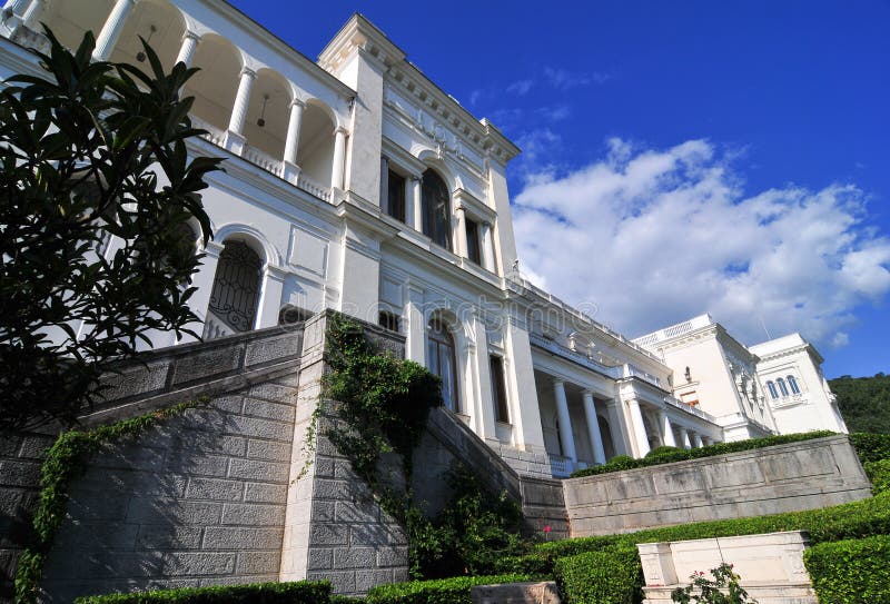 Livadia Palace, Crimea, Ukraine. A summer retreat of the last Russian tsar, Nicholas II, and his family in Livadiya, Crimea in southern Ukraine. Livadia Palace, Crimea, Ukraine. A summer retreat of the last Russian tsar, Nicholas II, and his family in Livadiya, Crimea in southern Ukraine.