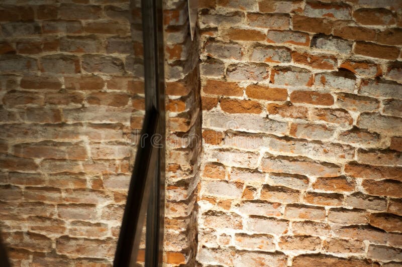 Palący ściana z cegieł fotografia stock Palący ściana z cegieł fotografia stock