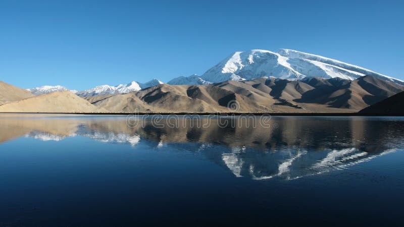 The pamir snow mountain stock images
