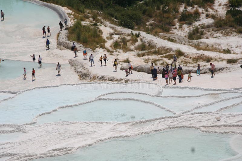 Pamukkale terraces, Turkey stock image Pamukkale terraces, Turkey stock image