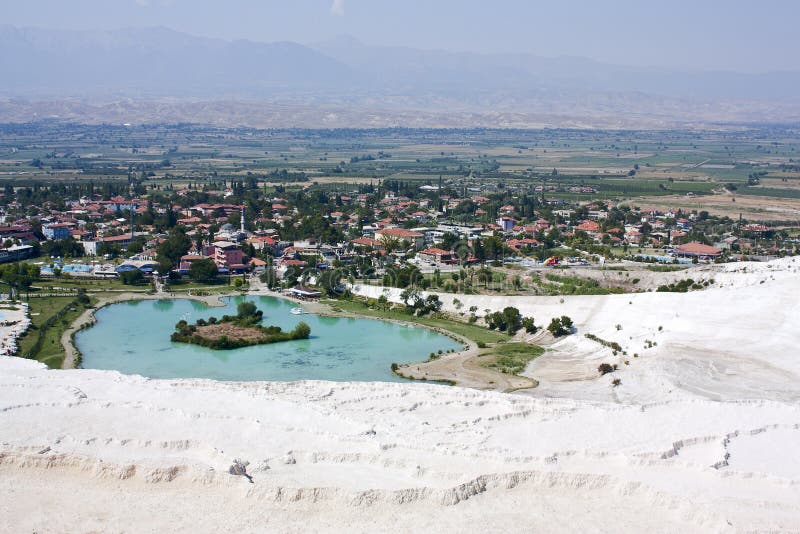 Pamukkale, Turkey, Top View Stock Image Image of travel, crystal
