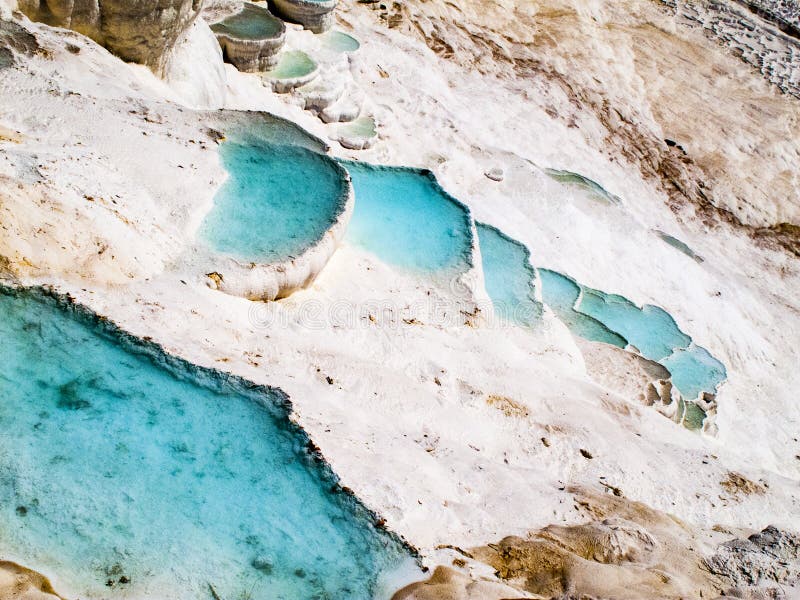 Pamukkale wapnia baseny obraz stock Pamukkale wapnia baseny obraz stock