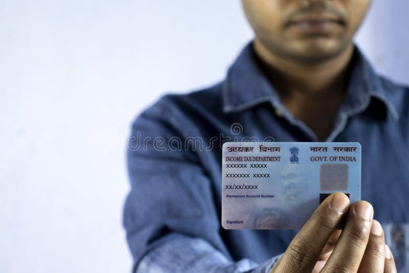 PAN card India stock photo. Image of department, link - 182813018
