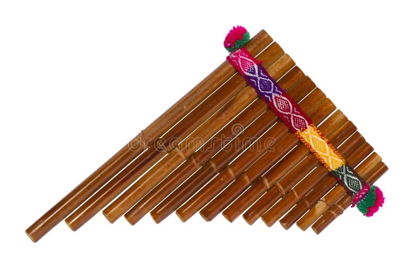 Wooden pan flute stock image. Image of peruvian, panflute 34773453