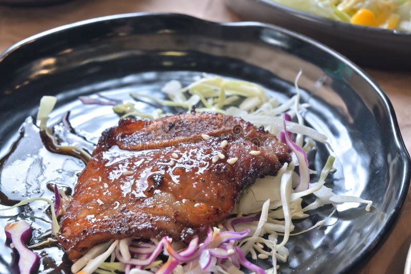 Panfried Beef Short Ribs stock image. Image of cabbage 259624237