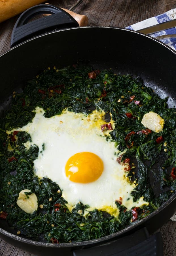 1,989 Pan Spinach Fried Egg Stock Photos Free & RoyaltyFree Stock