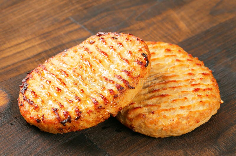 Pan fried patties stock image. Image of seared, hamburger 33162425