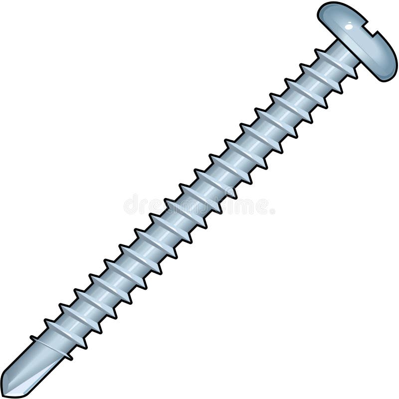 Pan Head Self Tapping Vector Illustration royalty free illustration