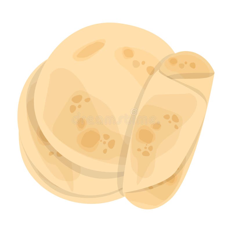 Pan Pita Comida sabrosa, comida hecha a mano deliciosa Tortilla fresca ilustración del vector Pan Pita Comida sabrosa, comida hecha a mano deliciosa Tortilla fresca ilustración del vector