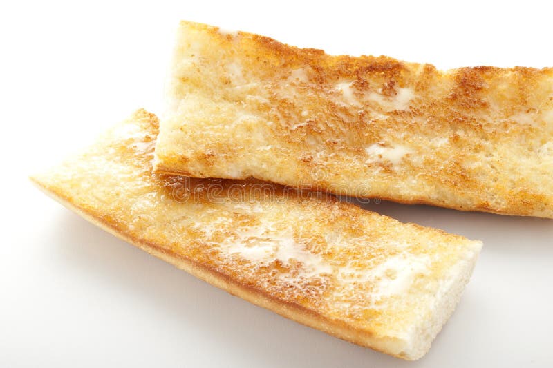 Pan Tostado Con Mantequilla Foto de archivo Imagen 12981604