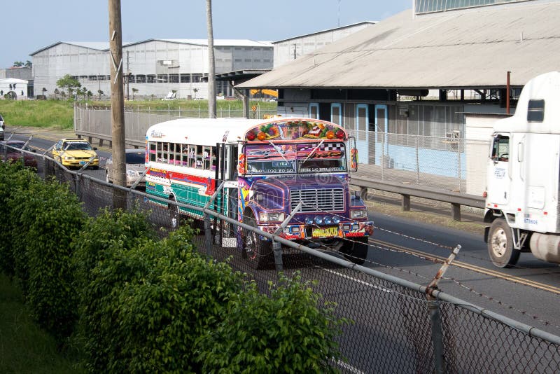 Panama Bus editorial photo. Image of artistic, panama 17690091