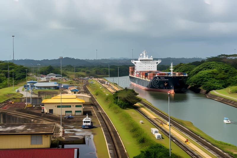 The Panama Canal - Panama (Generative AI)