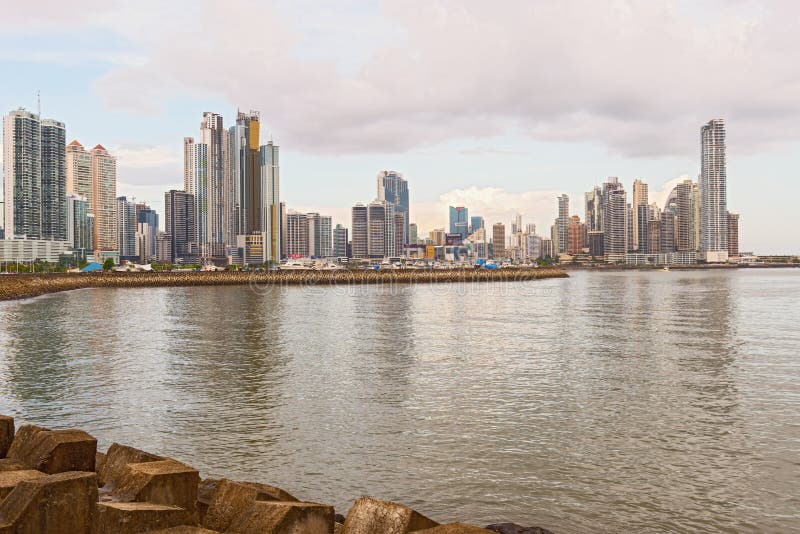 Panama City Downtown Skyline Editorial Photo - Image of skyscraper