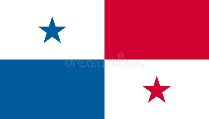 Panama flaggasymbol i plan stil Nationell teckenvektorillustration Klok aff?rsid? vektor illustrationer Panama flaggasymbol i plan stil Nationell teckenvektorillustration Klok aff?rsid? vektor illustrationer