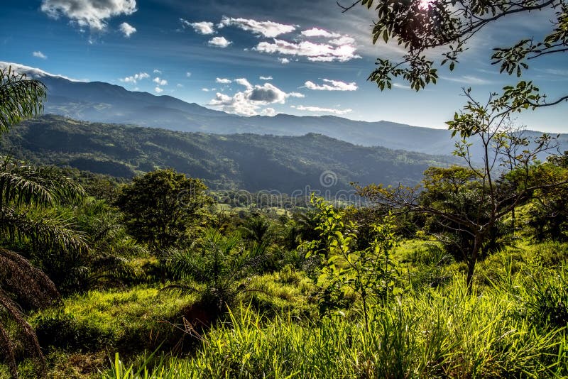 Panama mountainous region Reserva forestal de Fortuna near the town of Punta Pena