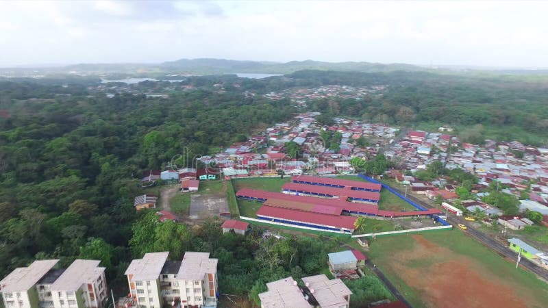 Panamski dwukropek szkoły widok