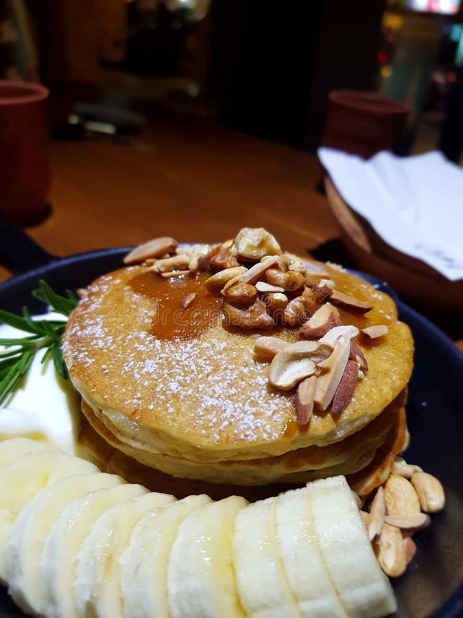 Pancake cafe stock image. Image of maple, cafe, cavendish - 100000093