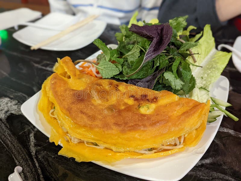 Pancake Crispy Chicken Bean Sprouts Stock Photo Image of plant