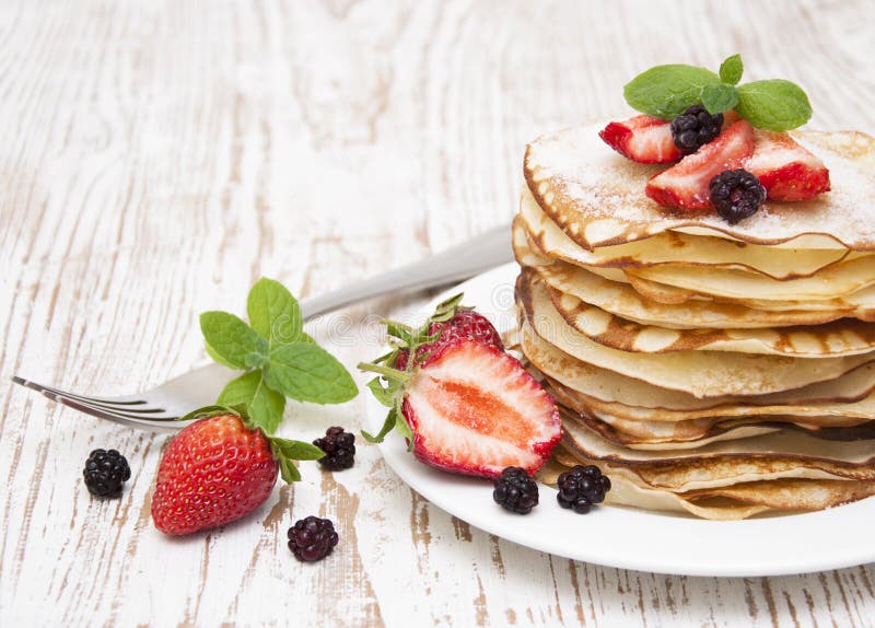 Panquecas imagens de stock