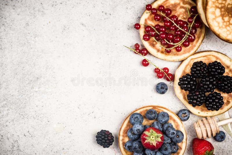 Pancakes border background stock image. Image of food 65304793